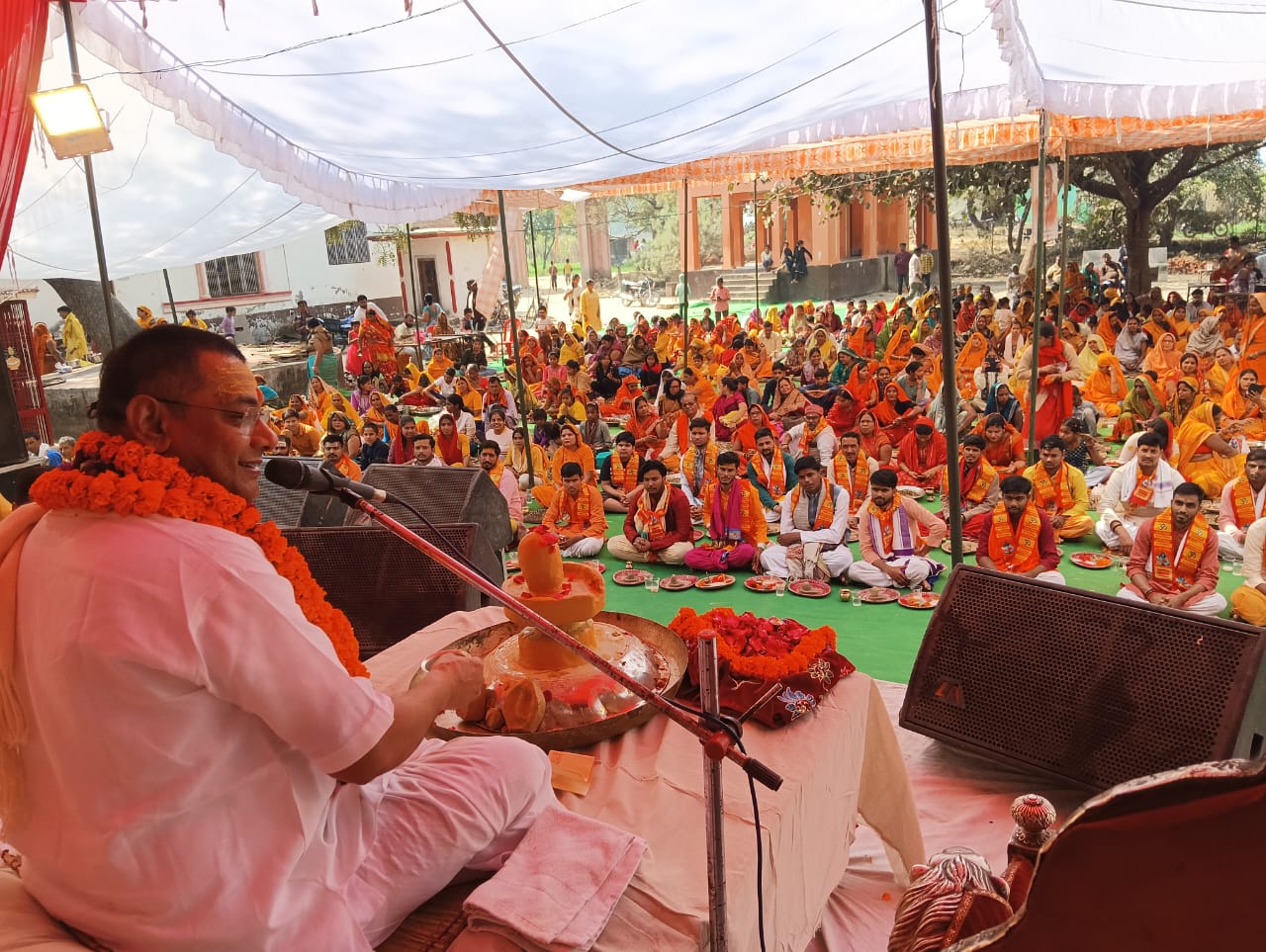 पार्थिव शिवलिंग महा रुद्राभिषेक समारोह सम्पन्न